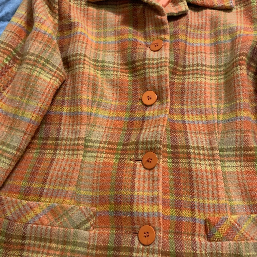 Plaid Button-Up Jacket - Picture 4 of 8